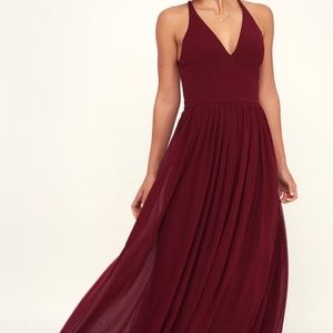 Long Maxi Dress with Lace Back- NWT